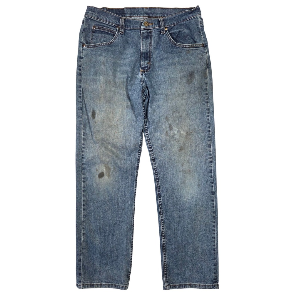 Wrangler Mens Premium Quality Straight Leg Jeans 32x30‎ Medium Wash Western